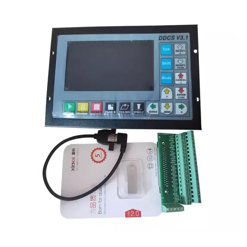 CNC Offline Motion Controller DDCS V3.1 with MPG Pendant Handwheel for Lathe Router Machine