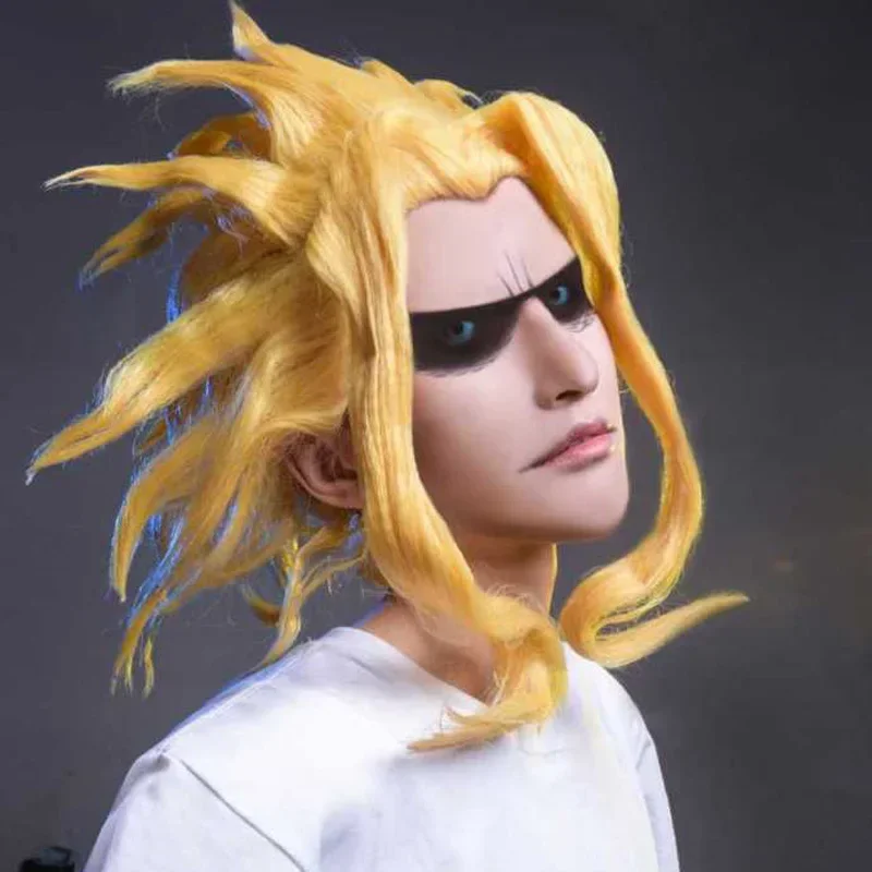 Аниме My Hero Academia All Might Yagi Toshinori Boku no Hero Academia парик для косплея желтый парик ролевая игра + шапочка для парика