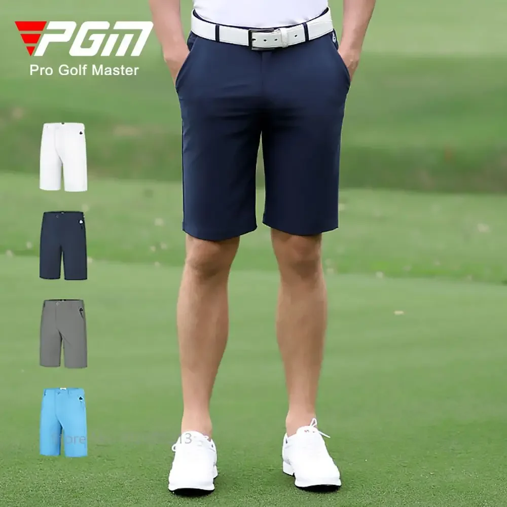 PGM Men Golf Shorts Summer Outdoor Casual Sports Shorts Elastic Breathable Golf Clothing Male Quick-dry Straight Trouser 2XS-3XL