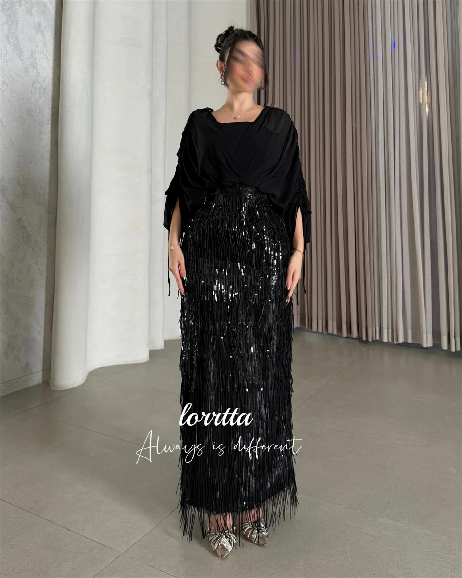 فستان لوريتا للحفلات المخصص حورية البحر فساتين حفلات أنيقة 2025 مناسبة خاصة فستان قماش لامع جديد في الفساتين