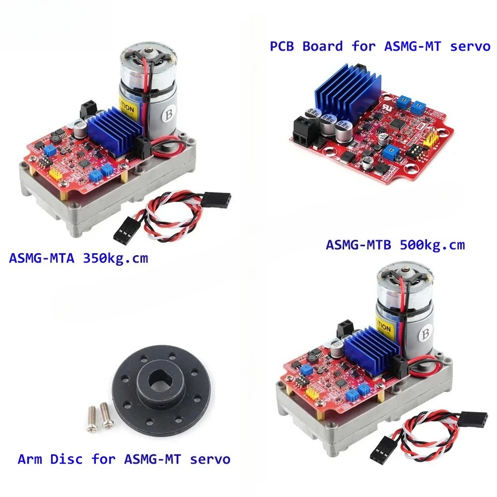 ASMG-MTシリーズ 350KG 500KG 磁気エンコーディングサーボ 360度高トルクデジタルサーボ 大型ロボットマニピュレーター ロボットカー用