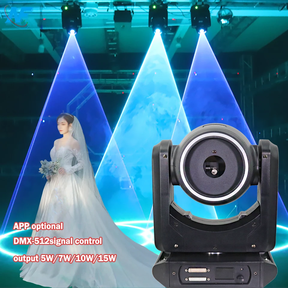 

NewFeel Moving Head Свадебный лазерный свет 10 Вт 15 Вт Сценическое шоу RGB Полноцветное анимационное лазерное световое шоу для ночного клуба AA
