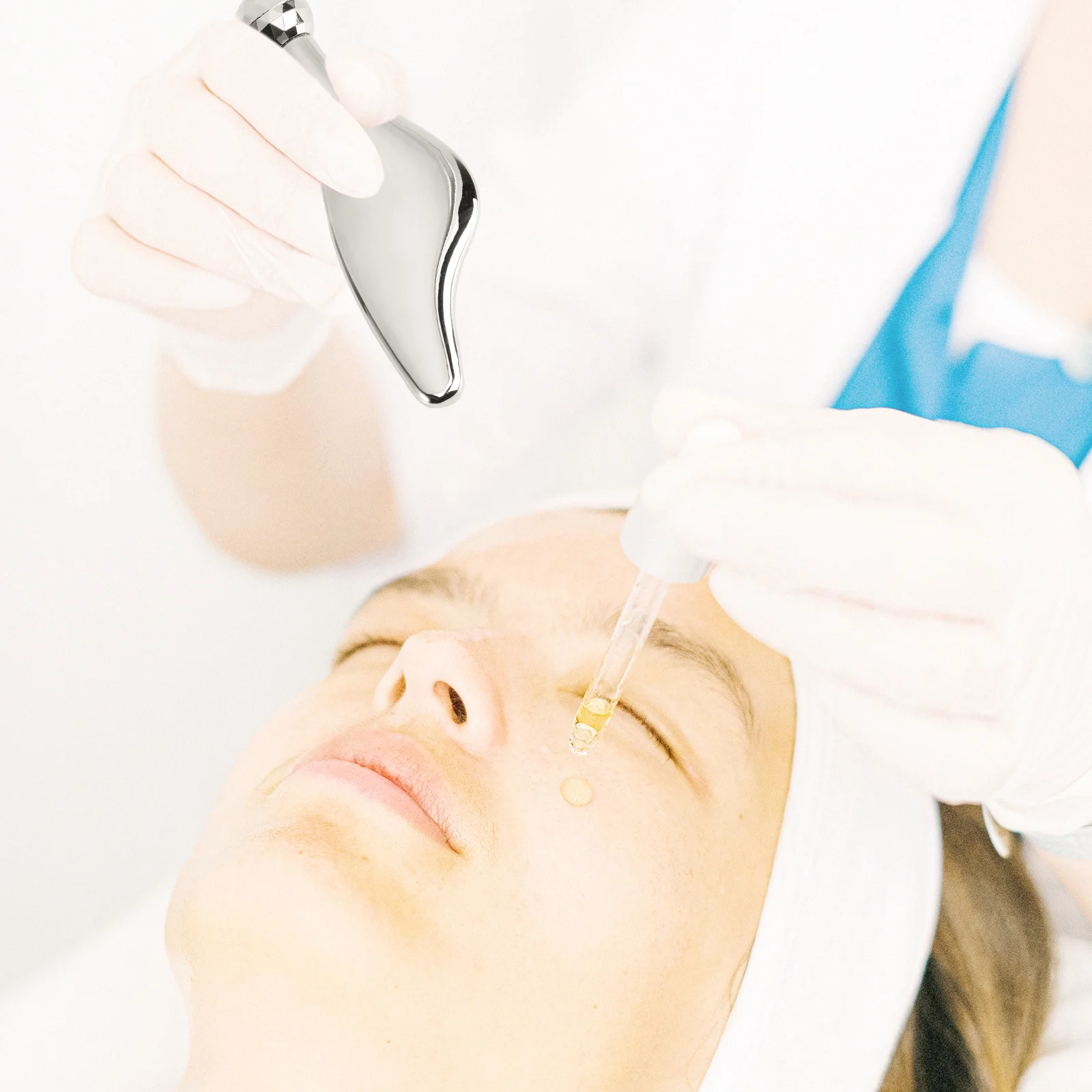 مدلك بكرة الوجه أداة كشط سبيكة ناعمة للعناية بالعين وتقليل التجاعيد عصا تجميل مدمجة لتدليك الوجه والجسم والعناية بالبشرة #3