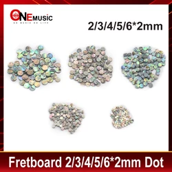 50Pcs 6/5/4/3/2*2MM Abalone Guitar Bass Fretboard Dot Guitar Neck Abalone Dots Markers
