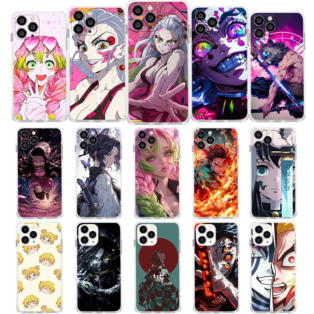 UK-51 Demon Slayer Soft Case for Moto One Pro G Power Z2 Play E13 E22I E22 G41 G51 G71 G5 G52 G42 G32 G23 G22