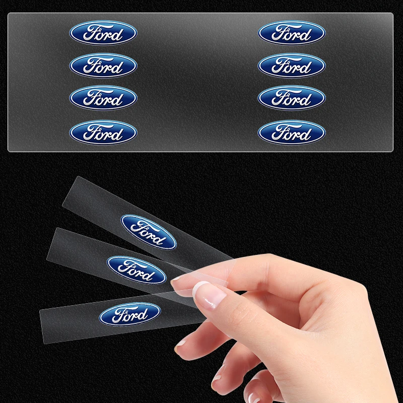 Car Interior Random Stickers Car Goods Car steering wheel Decals Accessories For Ford Fiesta Focus 2 mk3 Mondeo mk4 Mustang