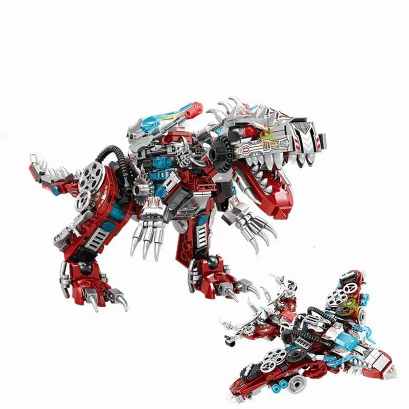 422 pièces de blocs de construction robot dinosaure 2-en-1, modèle Indominus Rex, briques de construction STEM DIY, jouet de construction MOC, cadeau pour enfants et adultes