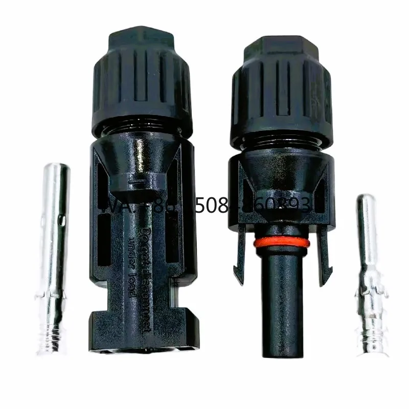 CE Certified IP67 PV Male Female Connector Kit DC1000V 30A Fit 2.5/4mm², Certified Safety Accessories for Household Solar Panel