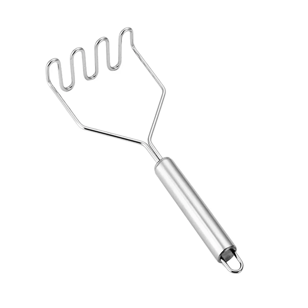 

Potatoes Crusher Kitchen Accessories Wave Shape Cutter Heavy Duty Metal Mashing Utensil Wire Masher for Potatoes Avocados Beans