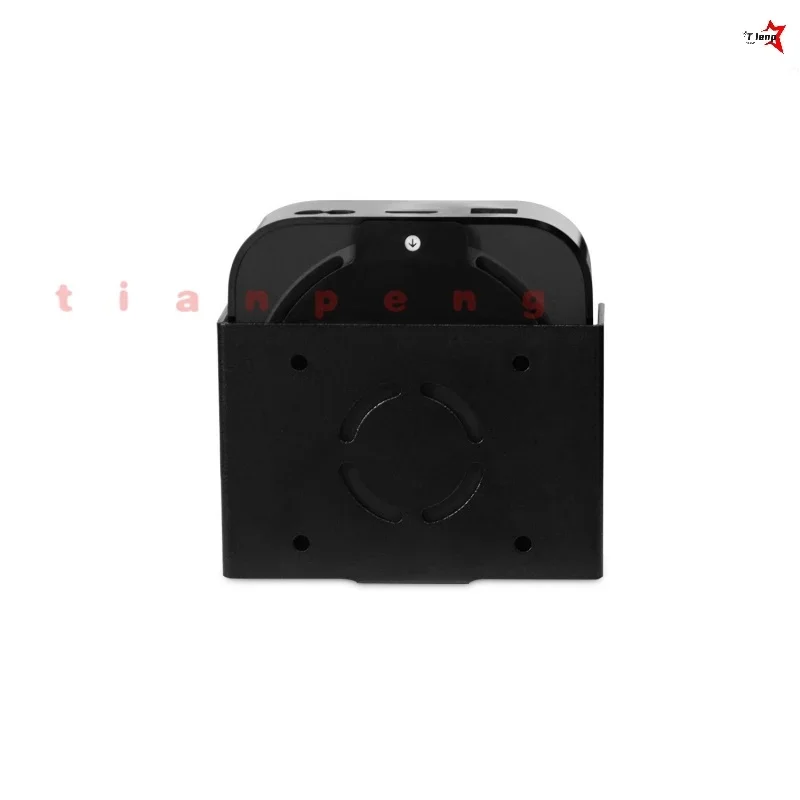 For Apple TV 4K TV6 Streaming Box WYORESY Black Wall Mount Bracket Space Saving Stable Installation Support Holder