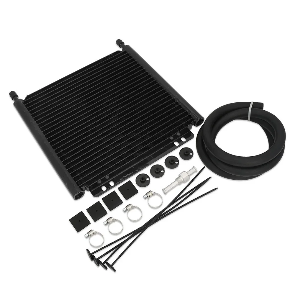 2026 Hot 2026 Hot Aluminum Core 9 7/8'' Racing Car Series 8000 Type Plate & Fin 24 Row Universal Transmission Oil Cooler