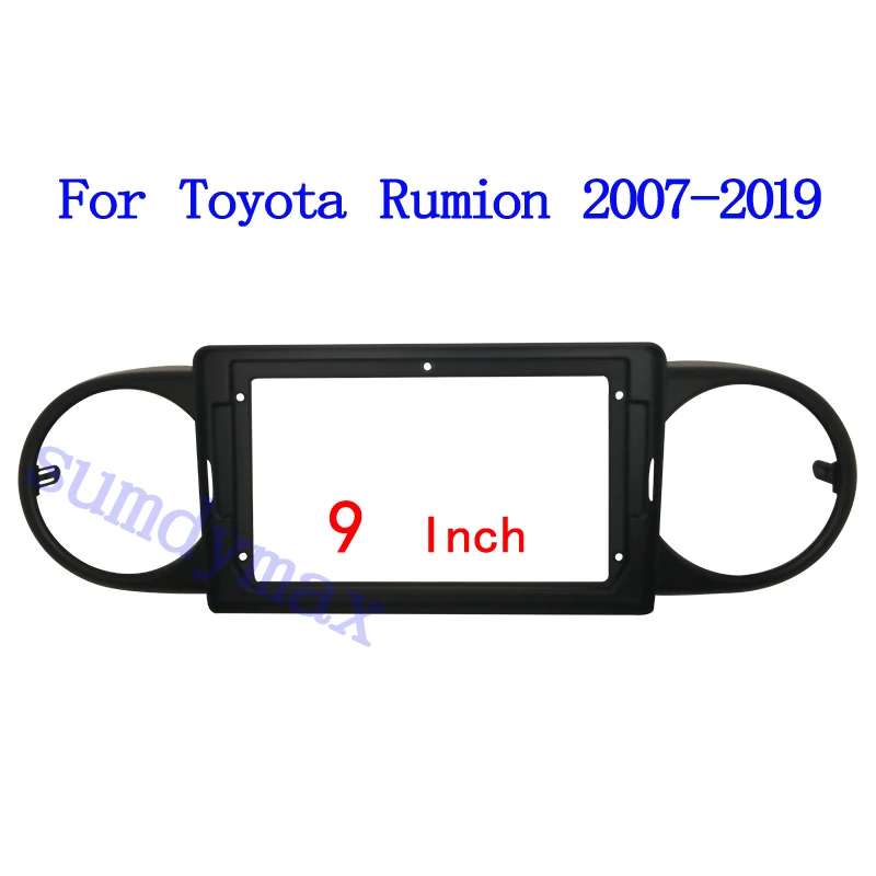 

2Din car Audio Face Plate Fascia Frame For Toyota Rumion 07-19 9" big screen car Radio Stereo Panel Dash Mount Refitting Kit