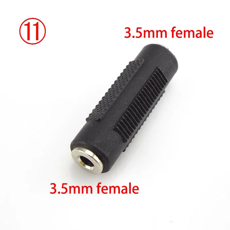 DC 6.5mm 5.5X 2.1mm 2.5mm 3.5mm 1.35mm Power Adapter Connectors Female To Male PC Tablet Power Charger Adaptor Jack Plug C3