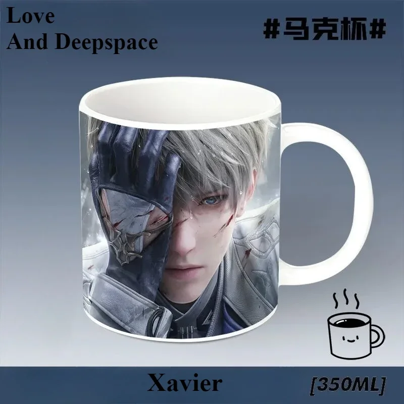 Love and Deepspace Xavier Rafayel schattige persoonlijkheid cartoon keramische mok creatieve trendy anime karakter randapparatuur koffiekopje