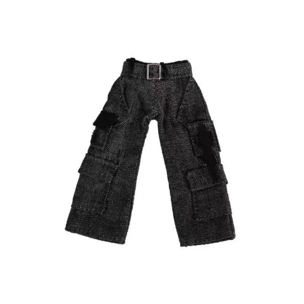 Fashion PU Leather Jacket Multistyles Mini Doll Overalls T-shirt Pocket Pants