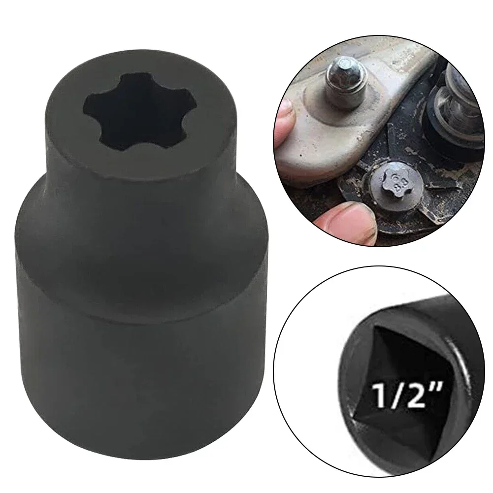 1pcs For Tesla Battery Cover Screw Tool Five-tooth Screw Socket Steel 5-tooth Wrench For Tesla Car Repair Tools