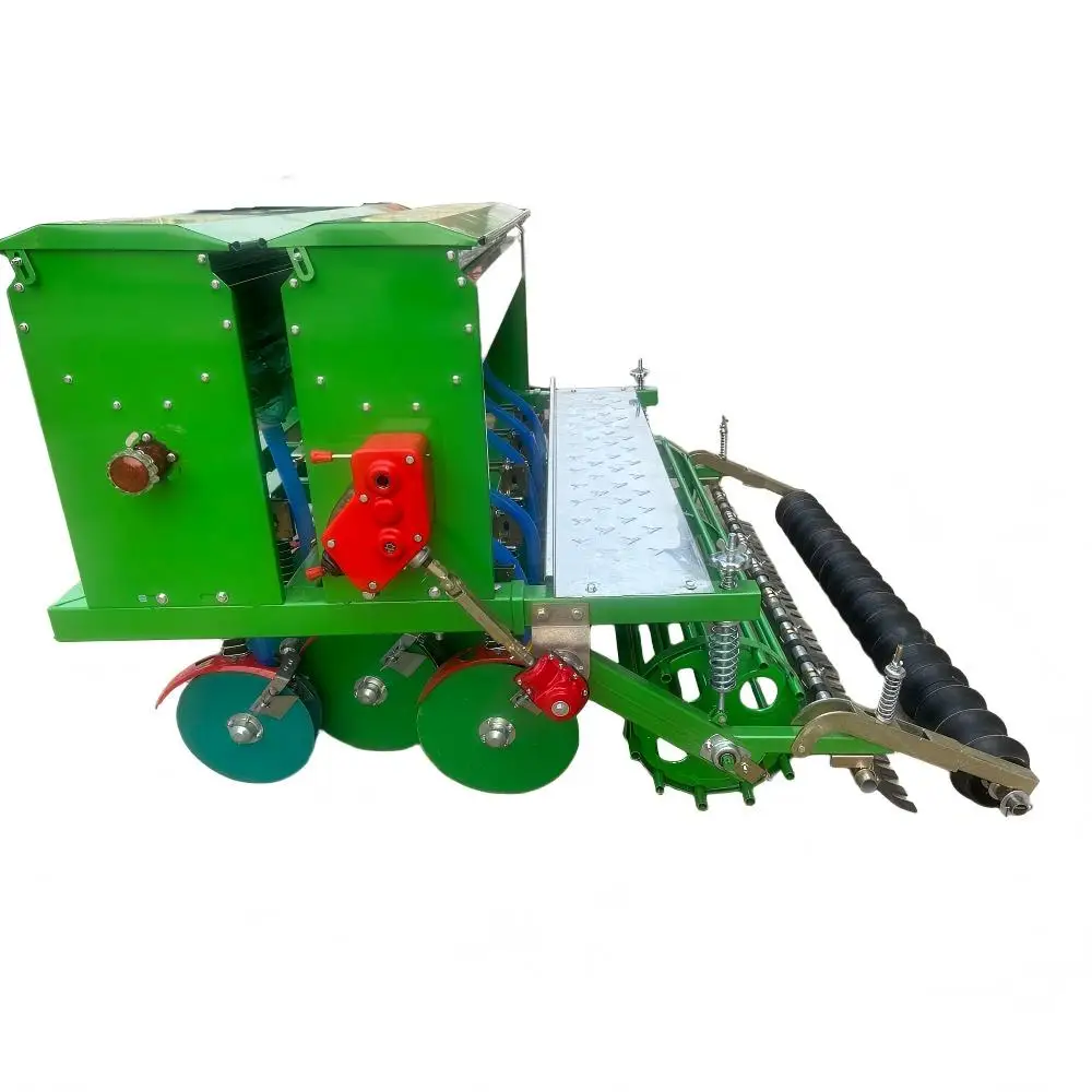【Hot】High Quality  Tractor-drawn 10 Rows  Simultaneously Seeding and Fertilizing 16 Speed Shift Wheat Seeder/Grain Seed Drill