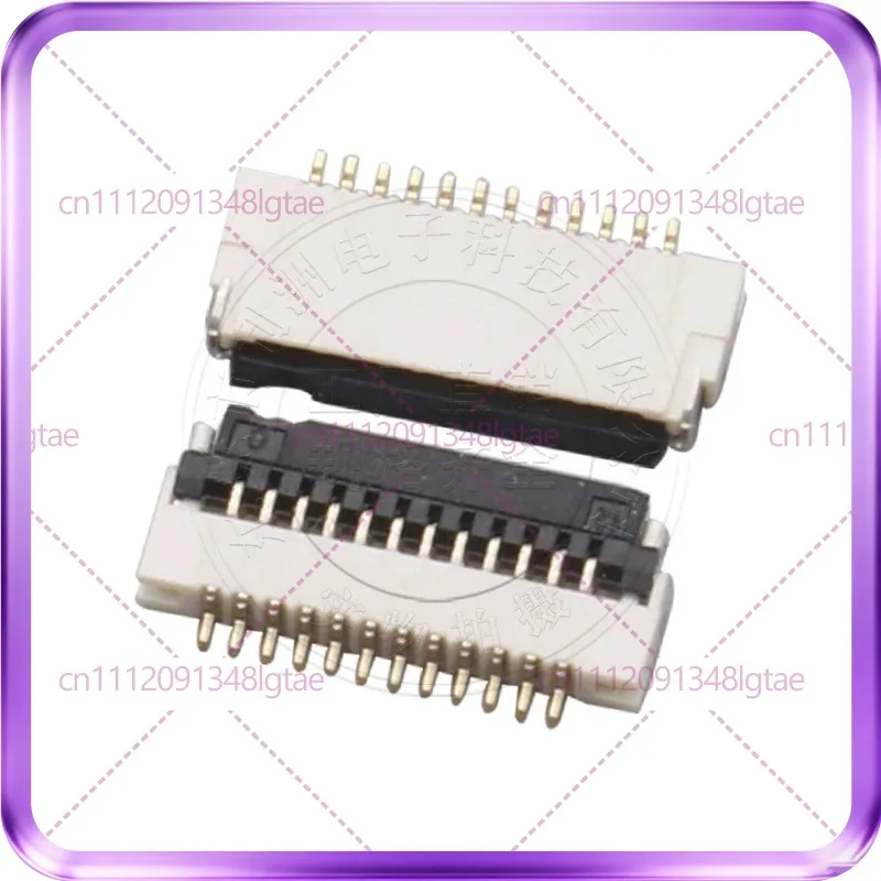 50pcs FFC/FPC flat connector 0.5mm pitch flip cover ultra-thin 1.0 thick flip patch FPC flexible cable socket