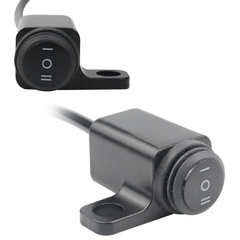 For Motorcycle Light Rearview Mirror Switch Spotlight Reflector High Low Beam Mount Accessories