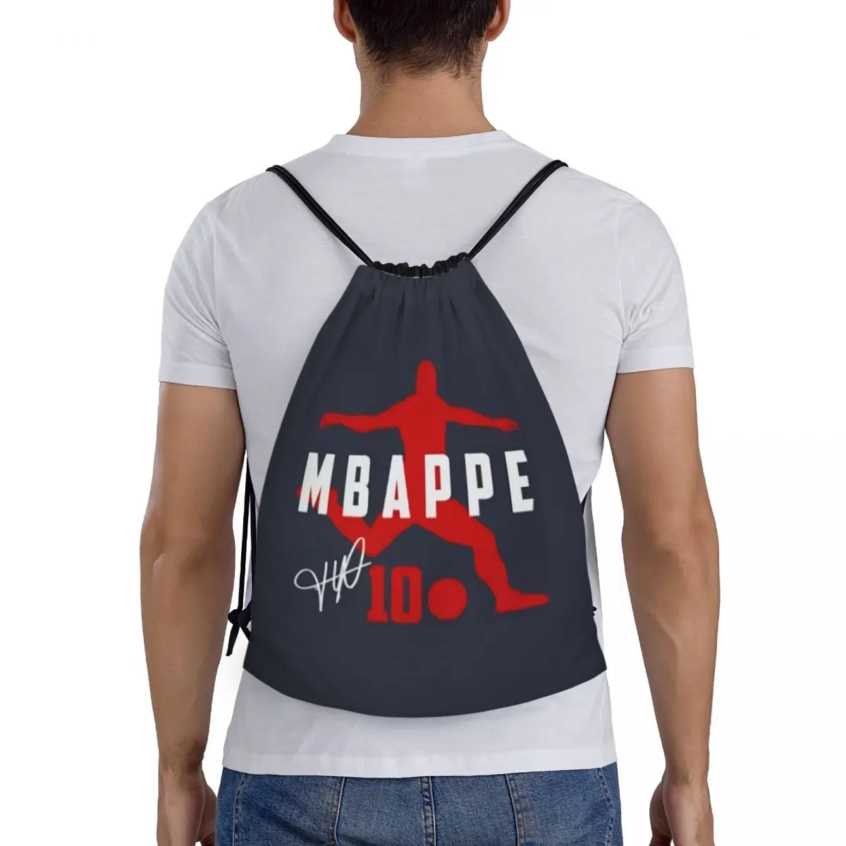 Custom Mbappes zaino con coulisse borsa da palestra sportiva per uomo donna KM calcio calcio Shopping Sackpack