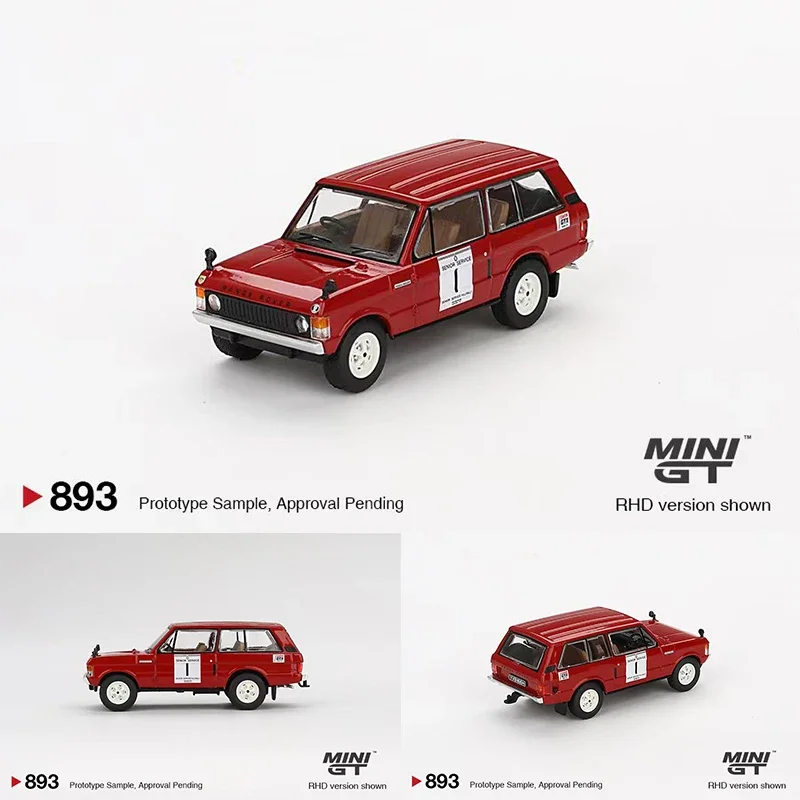 PreSale MINIGT 893 1:64 Range Rover 1971 International Hillrally Winner Diecast Model Collection Toys