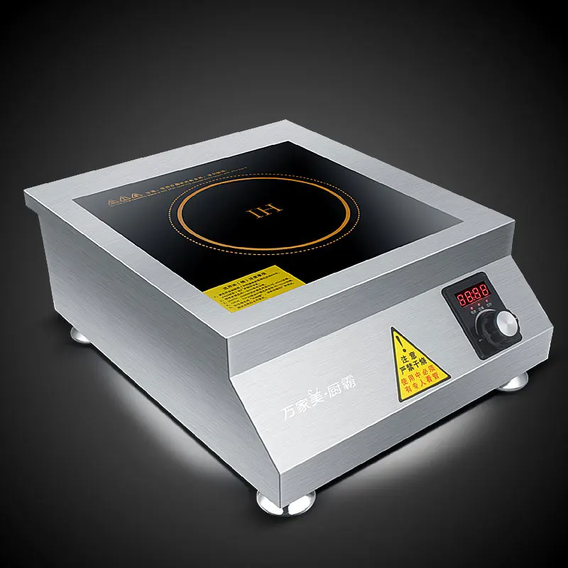 طباخ التعريفي التجاري 6kw شقة عالية الطاقة حساء المعكرونة المسلوقة آلة الطبخ مقصف طباخ كهربائي صناعي