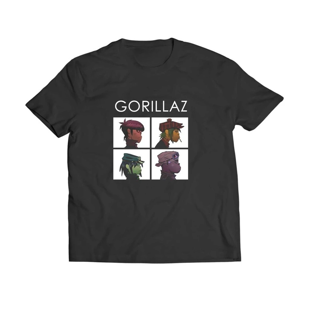 Gorillaz 2-D Murdoc Niccals Noodle Russel Hobbs graphic unisex shirt 2026 New Men fashion Y2k 100%Cotton Short sleeve Tshirt