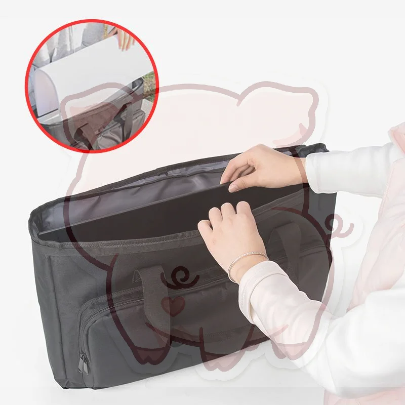Monitor Carrying Bag Shockproof Cushioning Foam Full Protective Case Fit 24/25/27/32 Inch Screens for Gaming Display Storage