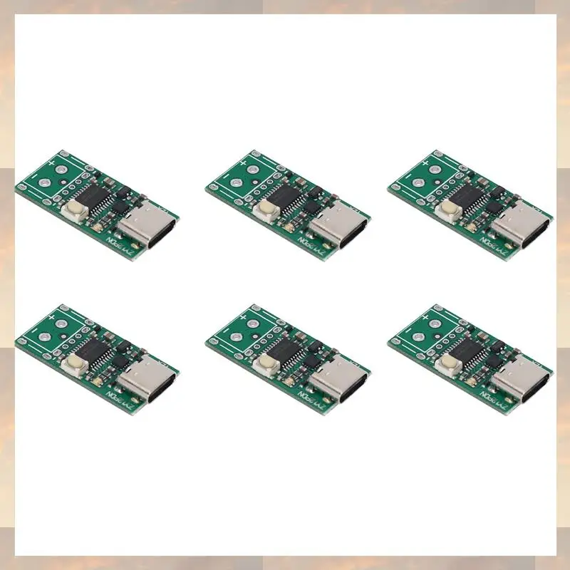 

Новинка 2023 года-6X USB-C PD2.0/3.0 в преобразователь постоянного тока, модуль питания, приманка, триггер быстрой зарядки, тестер детектора заката (ZY12PDN)