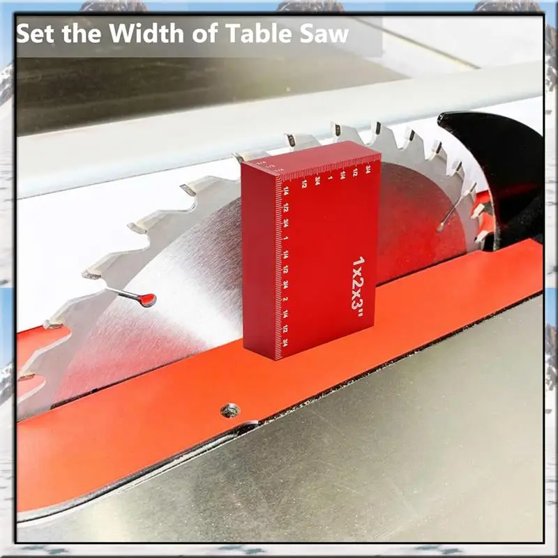 

AS59 -Setup Blocks Woodworking Height Gauge Set 15 Pcs Of Set Up Bars, Router Table And Table Saw Accessories