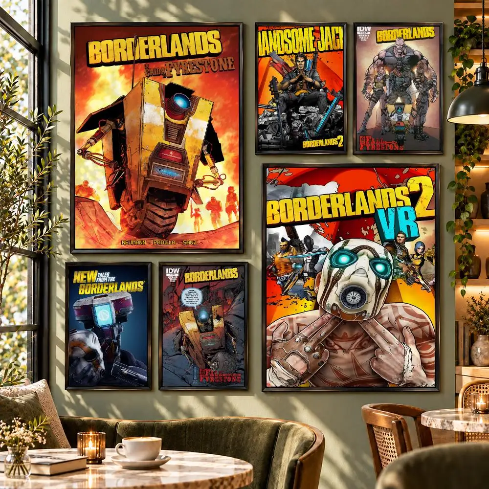 Game New Tales From The Borderlands Poster HD Self Adhesive Wall Decor for Bedroom Dorm Room Office Gaming Room Gift
