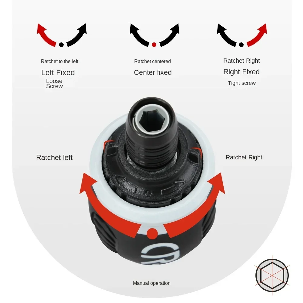 Mini Ratchet Bolt Driver Dual Purpose Screwdriver Slotted Phillips Laborsaving Weak Magnetic Screwdriver Retractable Repair Tool