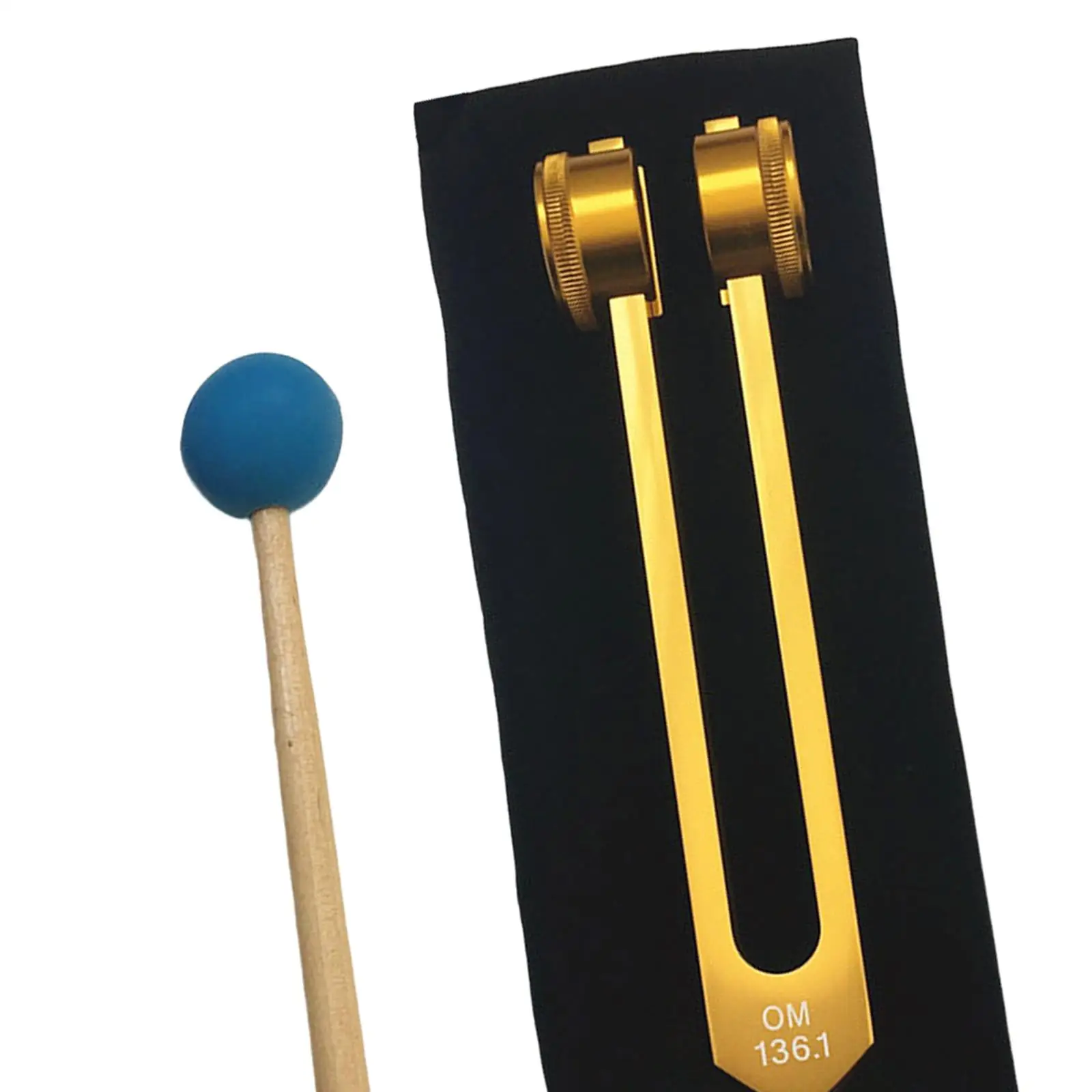 Professional Aluminum Tuning Forks 9 Piece Set with Carry Bag and Silicone Hammer for Chakra Balancing and Relaxation