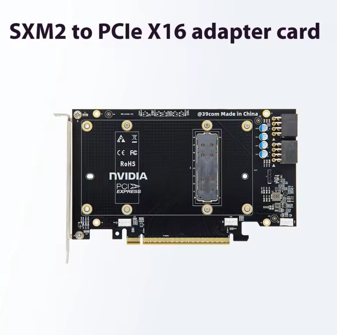 بطاقة الرسومات Nvidia V100 Sxm2 Pciex16 بطاقة محول V100 16g 32g Ai Nvlink سلبي لاستخدام وحدة معالجة الرسومات #2