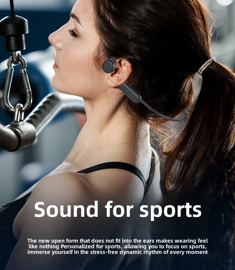 Cuffie a conduzione ossea con memoria da 32 g, batteria a lunga durata, ascolto di musica, cuffie da nuoto, cuffie Bluetooth wireless