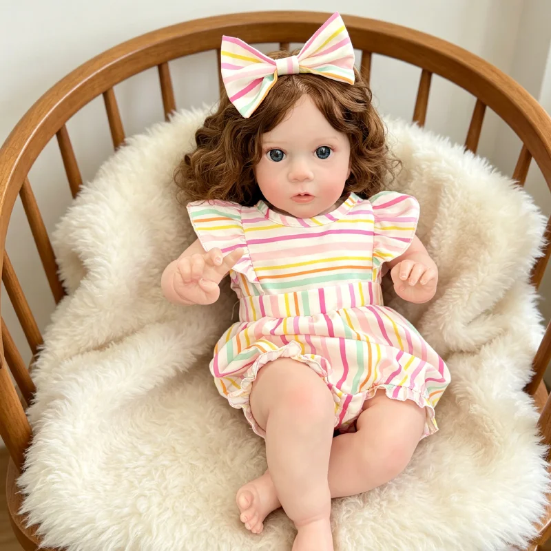 24inches Reborn Missy Realistic Baby Hand-Painting 3D Skin with Visible Veins  Real Looking Reborn Dolls