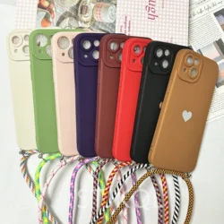 Crossbody Necklace Strap Lanyard Cord Case For Redmi Note 14 Pro 13 12 11 10 Pro Plus Xiaomi 14 13 Pro Soft Cover Redmi Note 14