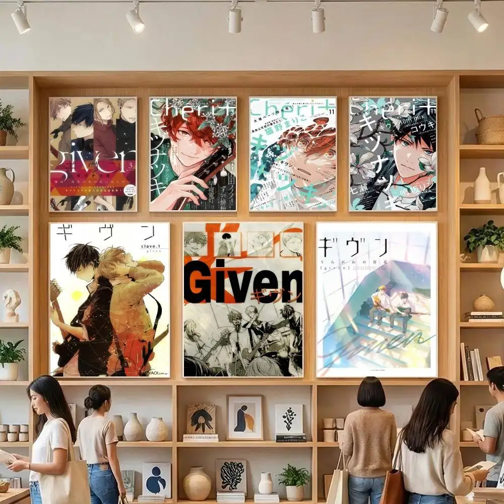Anime G-Given   Good Quality Prints and Posters Waterproof Paper Sticker Coffee House Bar Posters Wall Stickers
