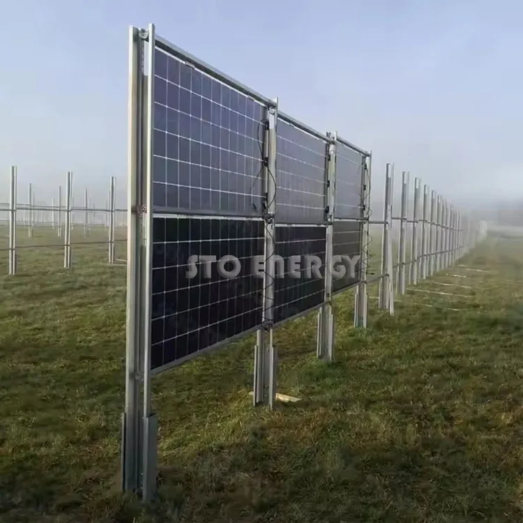 High Efficiency Stongergy ST-G Solar Fence Installation System Home Power Station Solar Fence Vertical Bifacial Photovoltaic