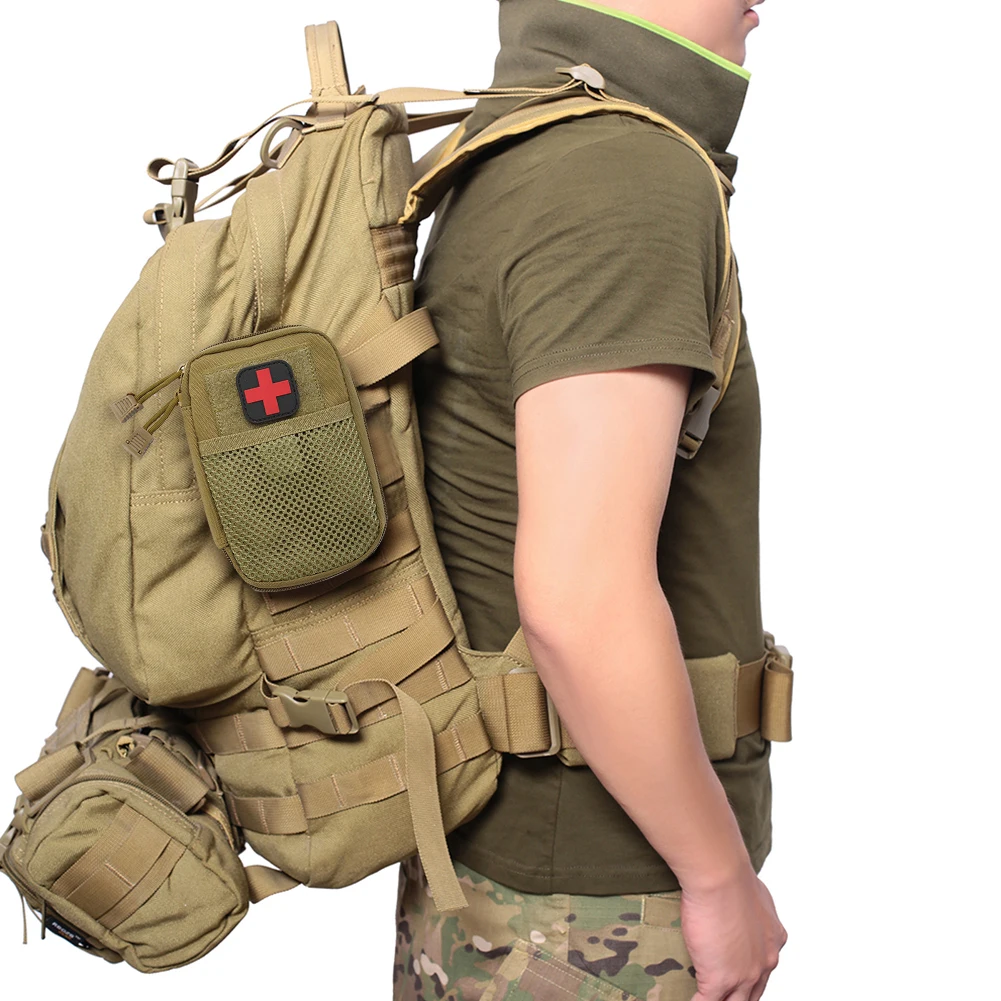 Borsa tattica militare Borsa per kit di pronto soccorso Molle per escursionismo Viaggi Custodia per trattamento di emergenza a casa Strumenti di sopravvivenza Custodia militare