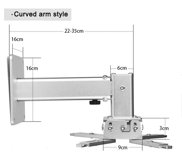 Flyin Projector Bracket Ceiling Wall Mounted Universal  TV Engineering Hanger  Telescopic Projector Hanger