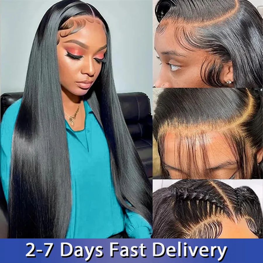 

Natural Color Lace Frontal Wigs Glueless Preplucked Human Hair Wigs Grade 10 Bling Human Hair Lace Front Wigs For Women