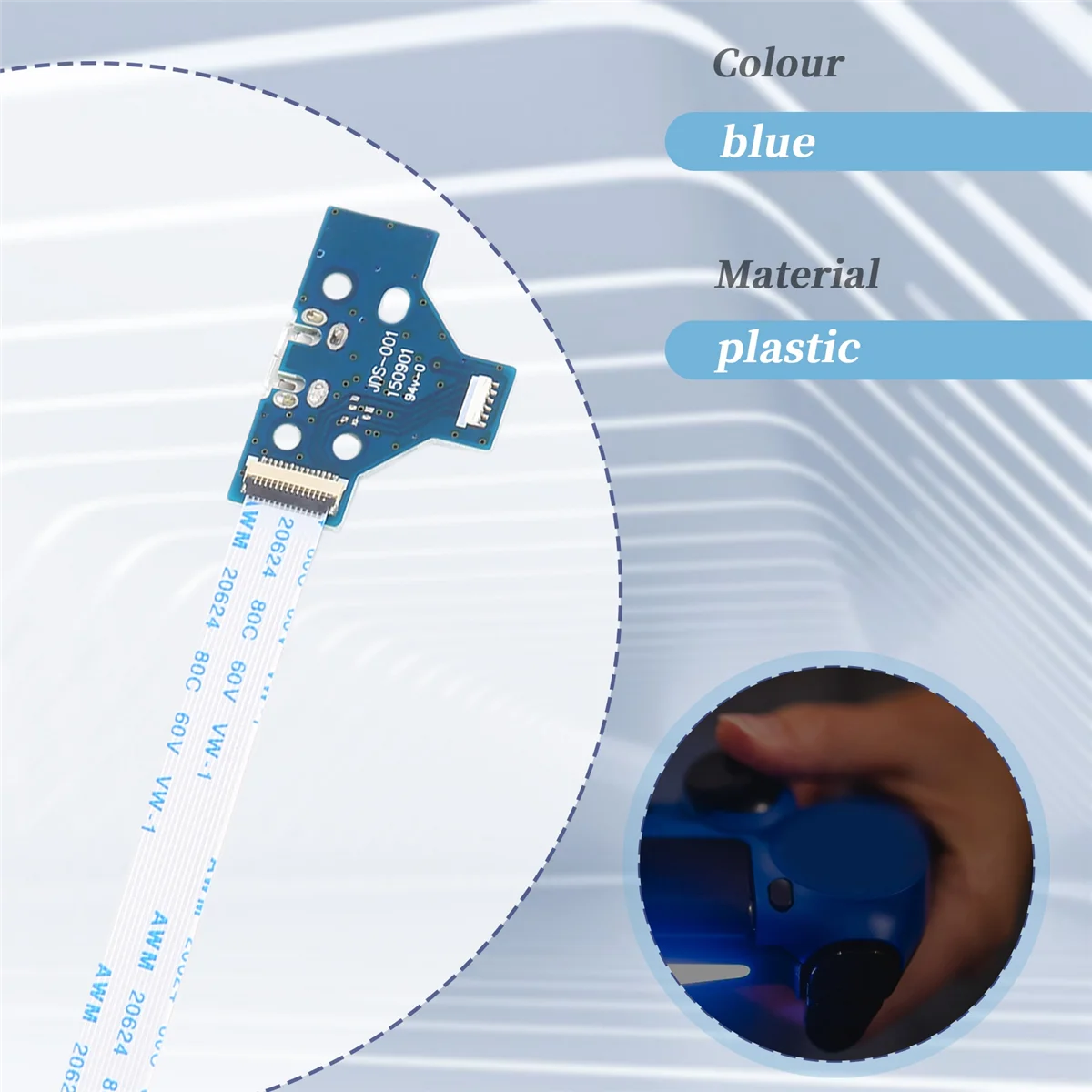T36C 2 Sets For 4 for Replacement Parts With 14 Pin Cable USB Charging Port Socket Board -001