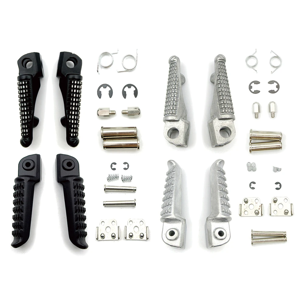 Motorcycle Footrests Front&Rear Foot Pedal Foot Rests Pegs For Kawasaki ER6N Ninja 250R 650R ZX9R ZX10R Z750/Z750S Z1000 Z1000SX