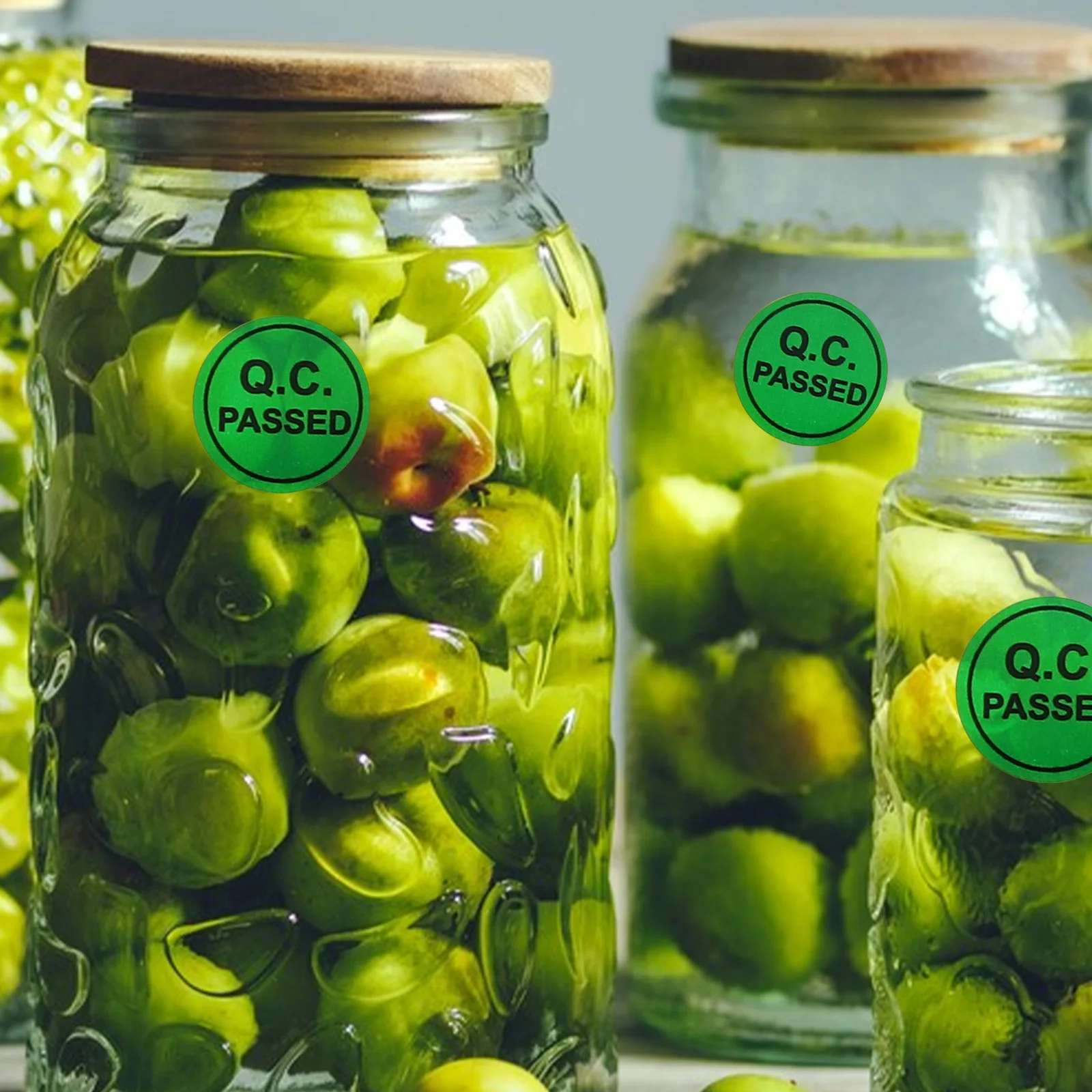 

1000pcs Qc Stickers Self Adhesive Warehouse Quality Labels For Shelf Check Qc Passed Tags Tested Tags