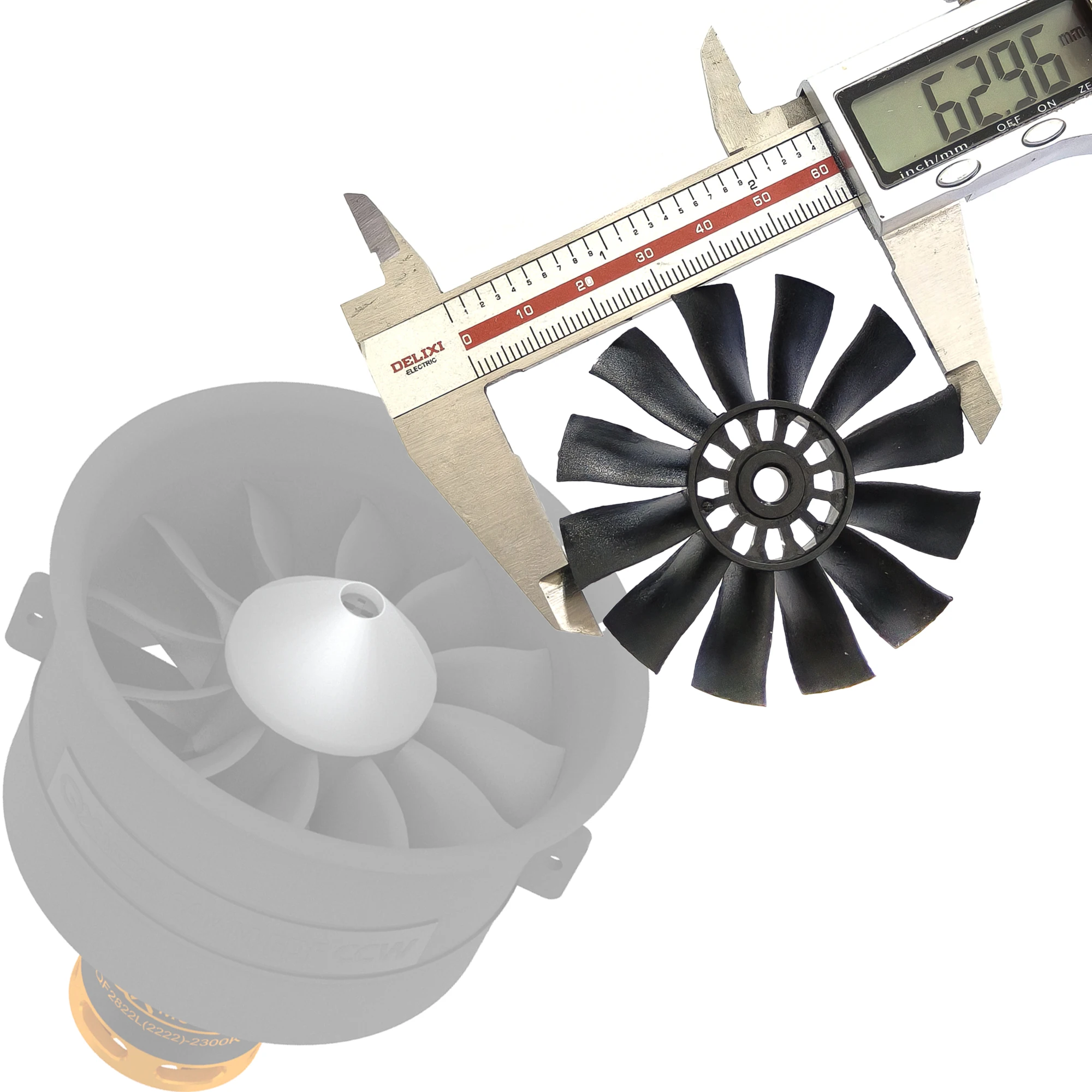 

QX-MOTOR 12Blades CW CCW 70mm 64mm 50mm Fan blade for EDF Handheld violent fan Multirotor Helicopter Fixed-wing Drone Parts