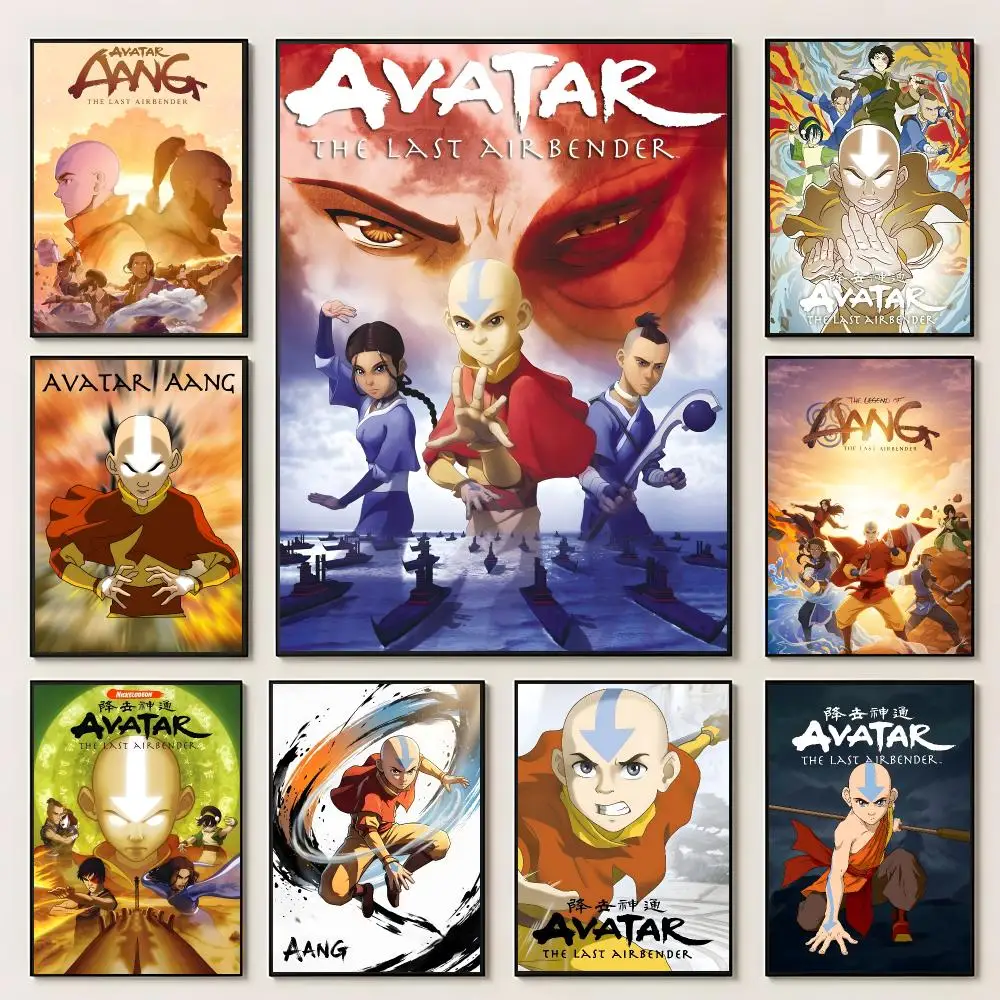 Anime Avatar The Last Airbender Poster HD Self Adhesive Waterproof Wall Art Ideal for Home Office Dorm Bedroom Great Gift