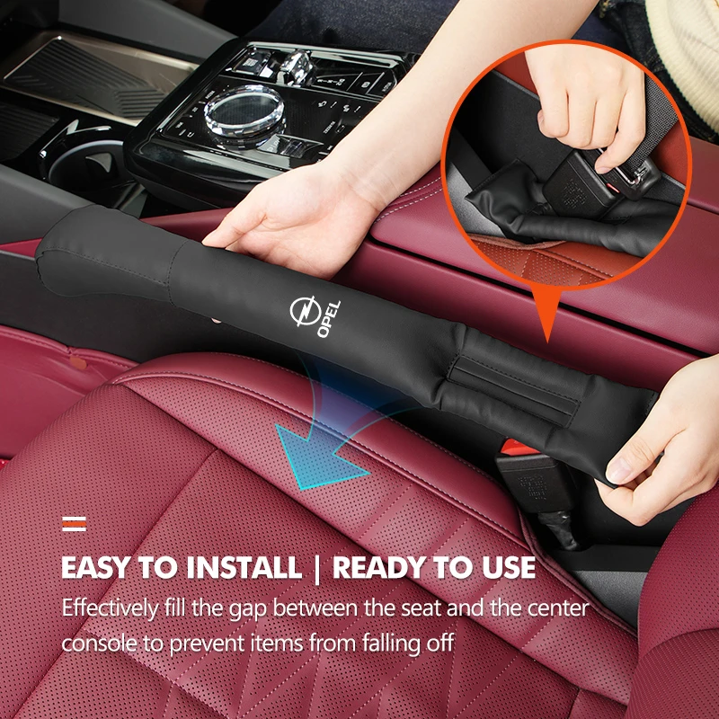 Car Styling Seat Gap Filler Side Seam Plug Leak-proof Strip Auto Storage Accessories For Opel Corsa Astra H G J Insignia Vectra view 4
