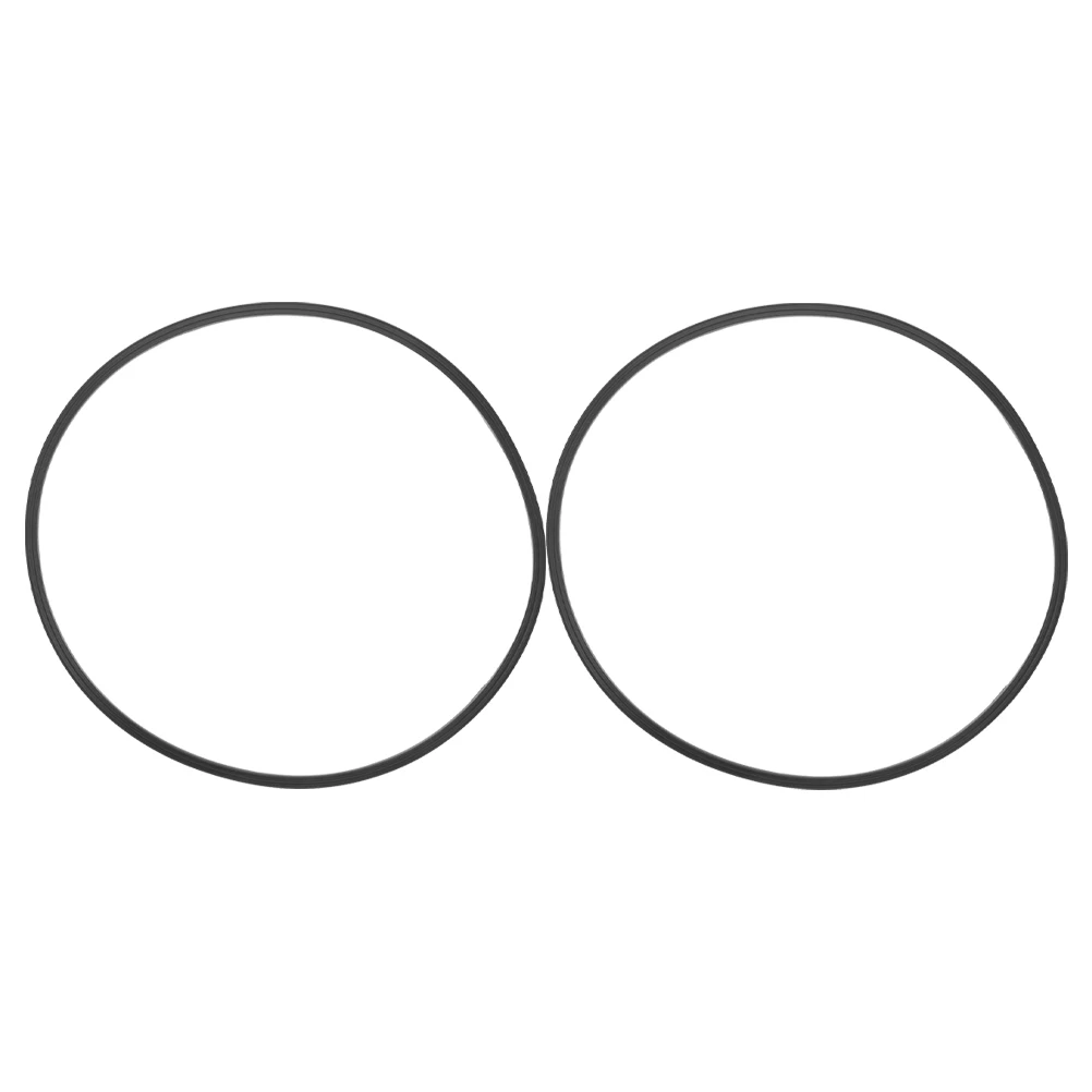 2 Pcs Rubber Chassis Bar Chair Ring Floor Protectors Plastic Accessory Accessories Stool