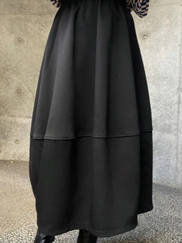 Thiened High Waist A-Line auf aped Wollrock Damen Herbst Winter Faion Pendeln Sle Baumwolle Polyester Füllung...